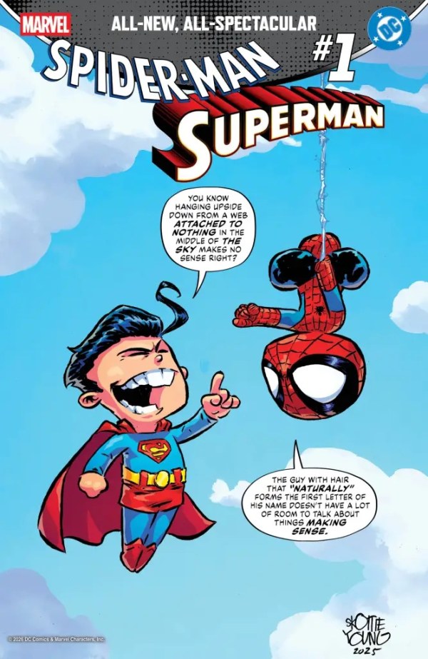 Marvel / DC: Spider-Man / Superman #1 Skottie Young Variant