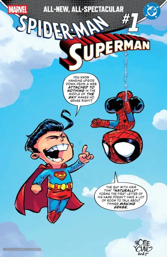Marvel / DC: Spider-Man / Superman #1 Skottie Young Variant