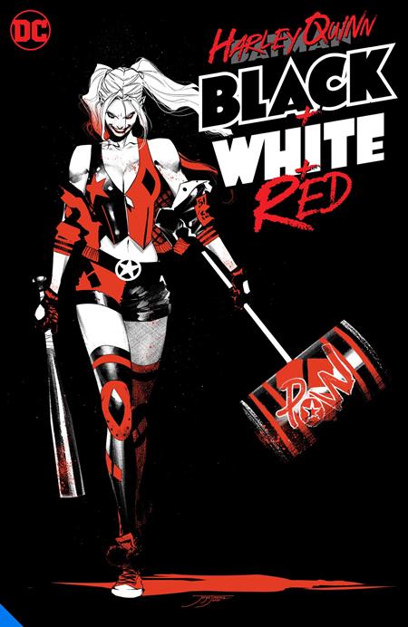 HARLEY QUINN BLACK WHITE RED TP