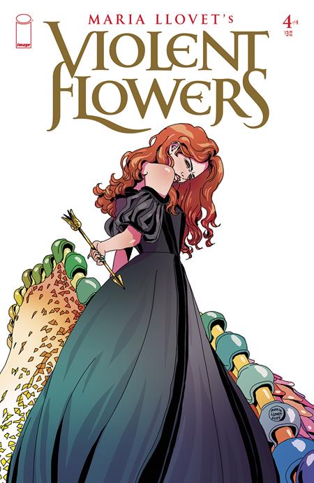 VIOLENT FLOWERS #4 (OF 4) CVR B MARIA LLOVET BLACK DRESS VAR