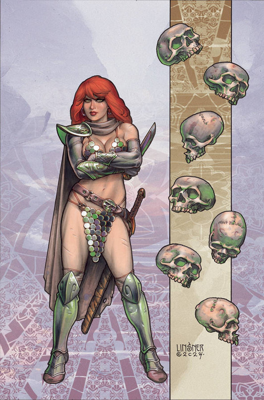 RED SONJA DEATH AND THE DEVIL #4 CVR E LINSNER METAL PREMIUM