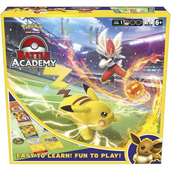 Jeu de cartes à collectionner Pokémon Battle Academy (Cendrillon V, Pikachu V et Évoli V)